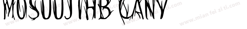 MOSuujiHB CAn字体转换